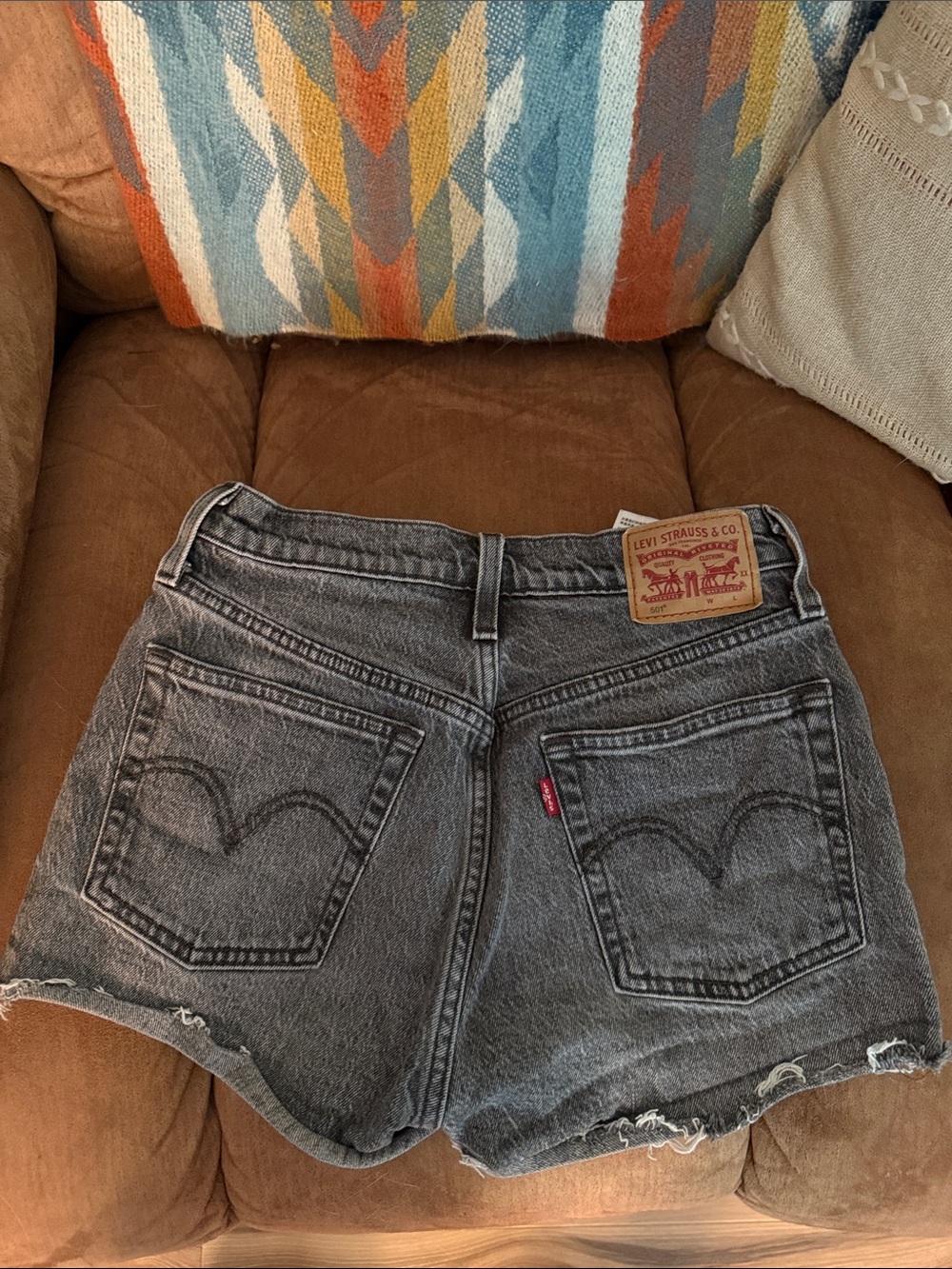 Levi's Women's Black Denim Cutoff Shorts